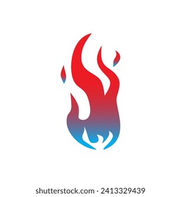 Vector de llamas para el logotipo. Símbolo de icono de fuego