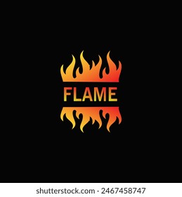 flame vector for logo, fire icon illustration