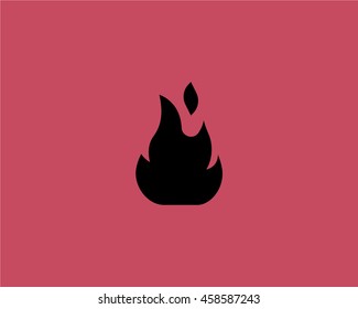 Flame vector logo in a modern style.
