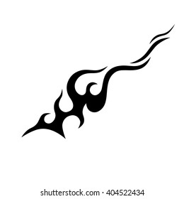 flame vector tribal, flames vector isolated on white background, fire icon  
