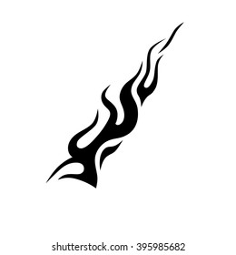 flame vector tribal, tribal flames vector, tattoo design silhouette flames stylish design vector sketch illustration
