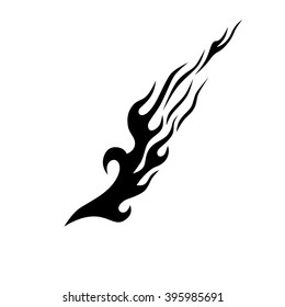 flame vector tribal, tribal flames vector, tattoo design isolated on white background, fire icon  