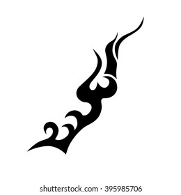 flame vector tribal, tribal flames vector, tattoo design, Flame tattoo tribal vector stylish design sketch. Fire black isolated template logo on white background.