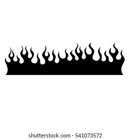 flame vector tribal, flame vector icon  - fire tattoo illustration