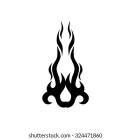 Flame Vector Tribal Tribal Tattoo Vector Stock Vector (Royalty Free ...