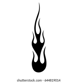 Flame Vector Tribal Tattoo Design Sketch Stock Vector (Royalty Free ...