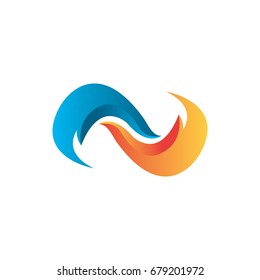 flame and water logo