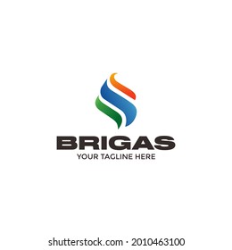 Flame water logo. logo fire anda water hot in cold vector