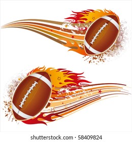 flame,american football design element