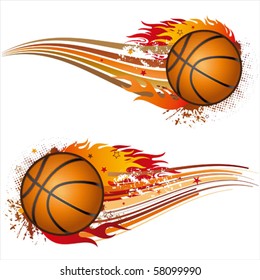 flame,basketball design element