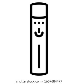 Flameless Rechargeable Electronic Lighter Concept Vector Icon Design
