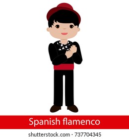 Flamenco boy with black shirt