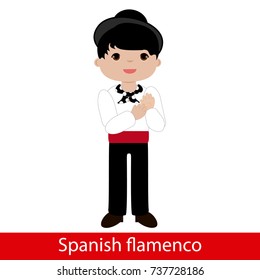Flamenco boy with white shirt