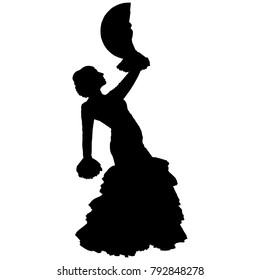 flamenco dancer with a fan
