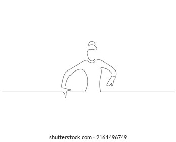 Flamenco dancer in line art drawing style. Composition of traditional spanish musicians. Black linear sketch isolated on white background. Vector illustration design.