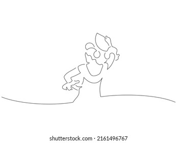 Flamenco dancer in line art drawing style. Composition of traditional spanish musicians. Black linear sketch isolated on white background. Vector illustration design.