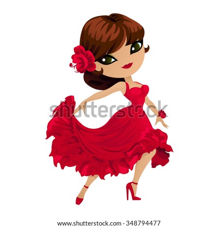 Cartoon Red Dresses