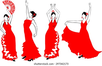 Flamenco Dancer set