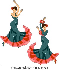 flamenco dancer set 