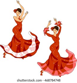 flamenco dancer set 