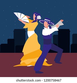 flamenco dancers design