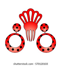 Flamenco earrings