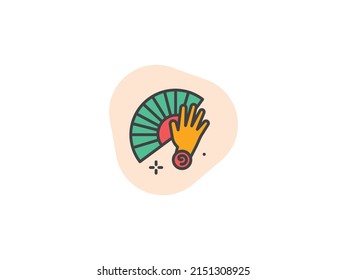 flamenco fan modern and professional. creative symbol. regular use icon. ecommerce icon.eps
