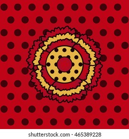 Flamenco seamless pattern, vector illustration