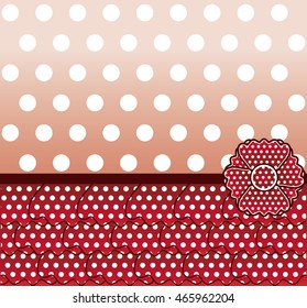 Flamenco style card, vector illustration