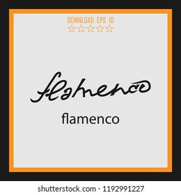 flamenco  vector icon