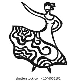 Flamenco. Vector illustration