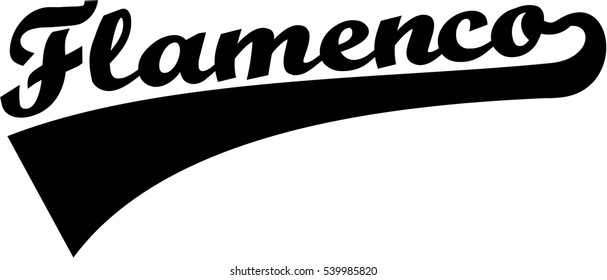 Flamenco word retro