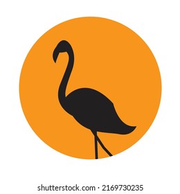 flamengo bird icon vector design