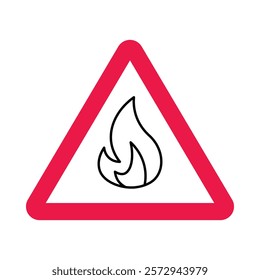 Flame-Resistant Safety Icons for Non-Combustible Substances and Products