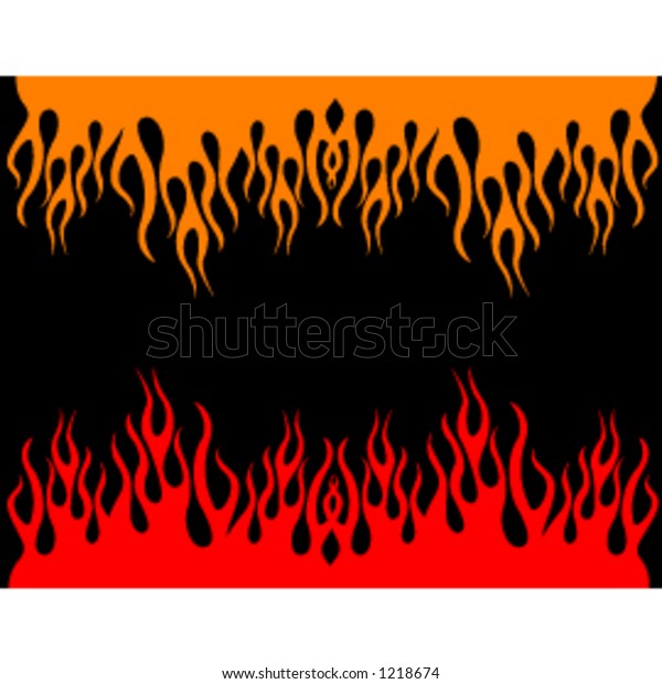 Flames Stock Vector (Royalty Free) 1218674