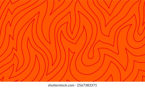 flames background. Continuous fire line design. Flame outline background. Fire Background. doodle fire background. Flame Seamless Pattern.