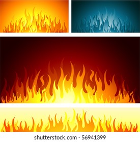 Flames design background