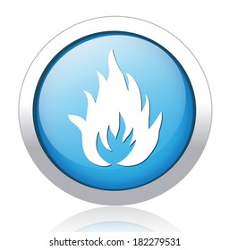 Flames fire button