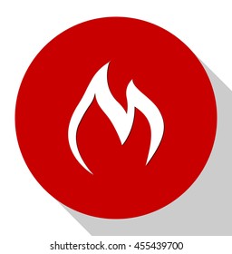 Flames icon, fire button