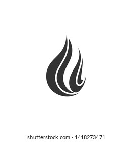 Flames Icon and Logo template