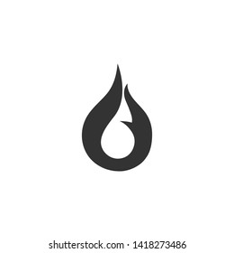 Flames Icon and Logo template