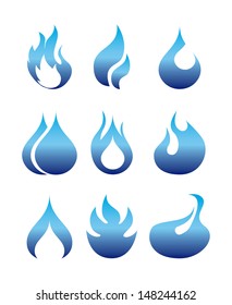 flames icon over white background vector illustration 