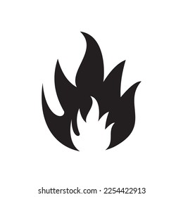 flames icon vector illustration symbol