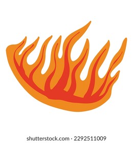 Flames illustration sets, good for graphic design resources.