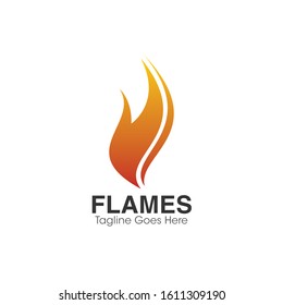 Flames Logo and Icon Vector Template