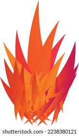 Flamas de la imagen vectorial de abstracción de espigas