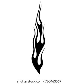 Flames vector, car flame scentil, tattoo tribal vector design. Fire isolated template logo.