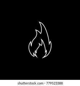 Flames vector icon