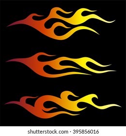 flames vector, sticker on board side the racing car, flame tribal, fire motorcycle vector, background isolated sketch on the car or motorcycle, 