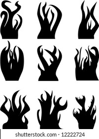 flame/tentacle icons